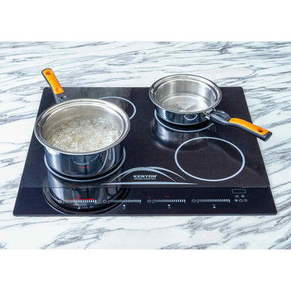 Kenyon Bridge Induction 24" Black 4-Burner 240V Electric Cooktop With SilKEN Mat