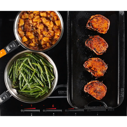 Kenyon Bridge Induction 24" Black 4-Burner 240V Electric Cooktop With SilKEN Mat