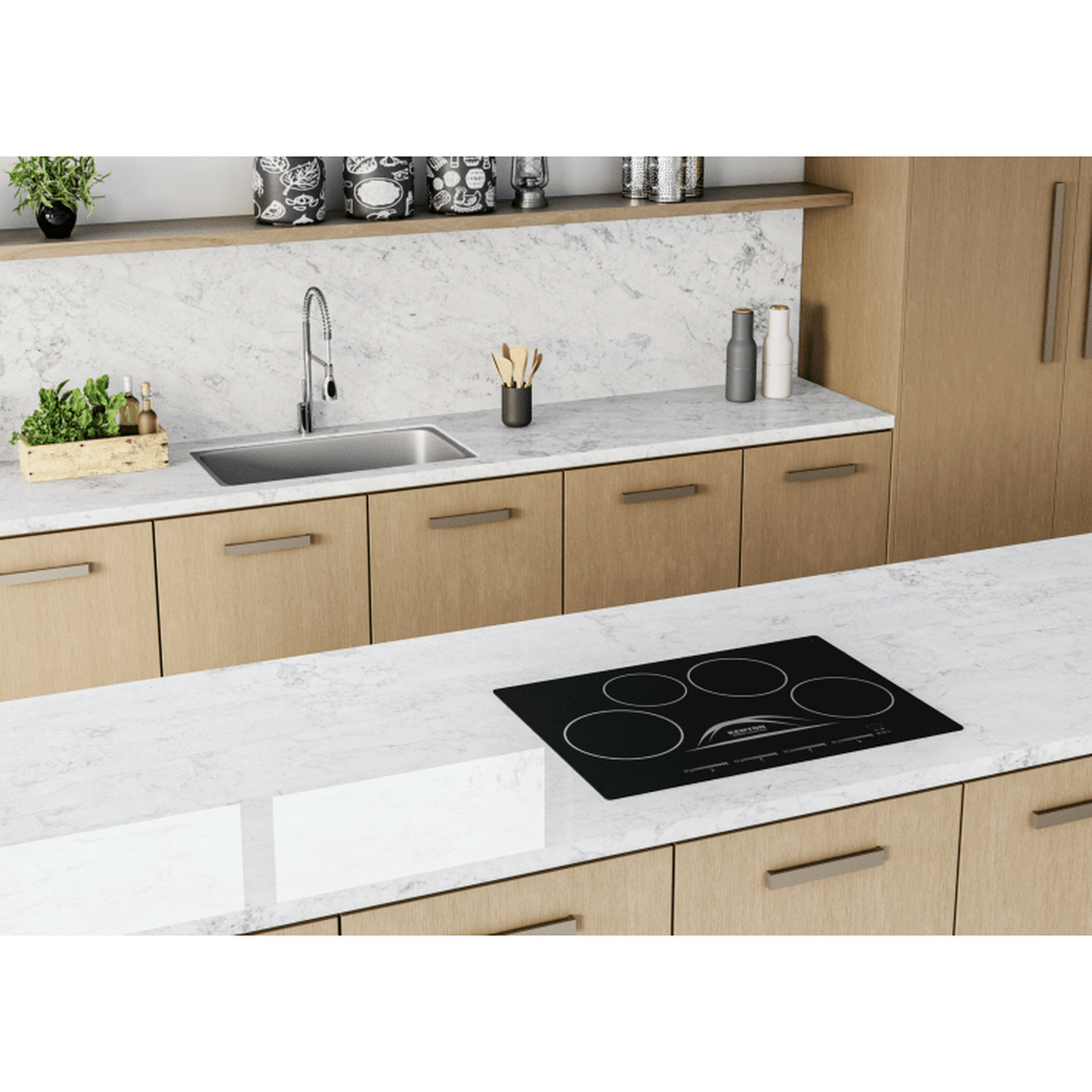 Kenyon Bridge Induction 30" Black 4-Burner 240V Electric Cooktop With SilKEN Mat