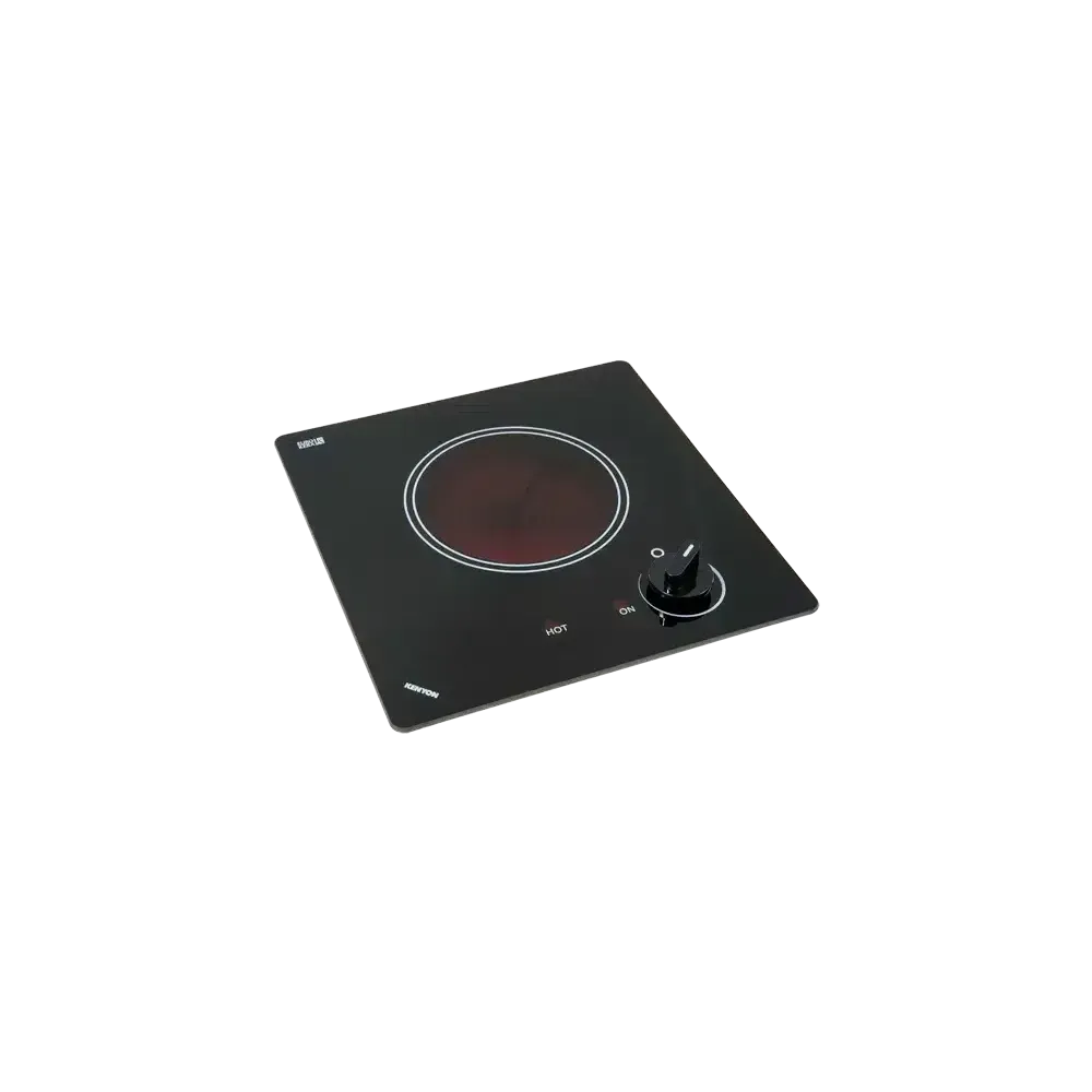Kenyon Caribbean 12" 1-Burner Black 120V Electric Cooktop With Knob Control