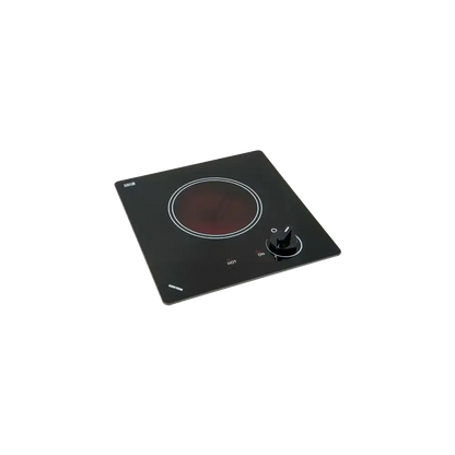 Kenyon Caribbean 12" 1-Burner Black 120V Electric Cooktop With Knob Control