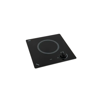 Kenyon Caribbean 12" 1-Burner Black 120V Electric Cooktop With Knob Control