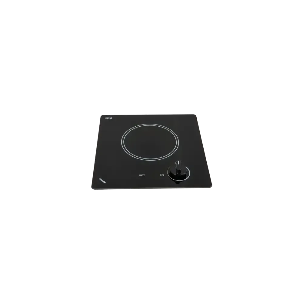 Kenyon Caribbean 12" 1-Burner Black 120V Electric Cooktop With Knob Control