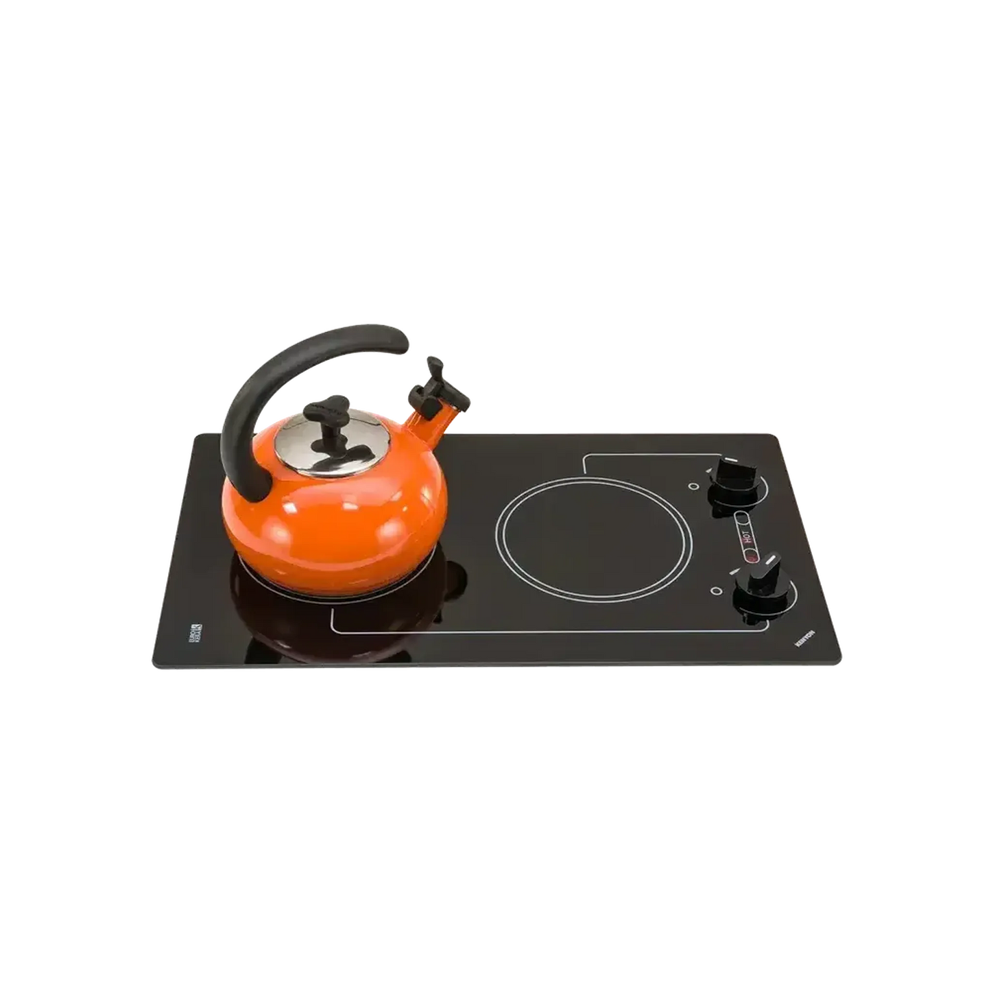 Kenyon Caribbean 21" 2-Burner Black 208V Electric Cooktop With Knob Control