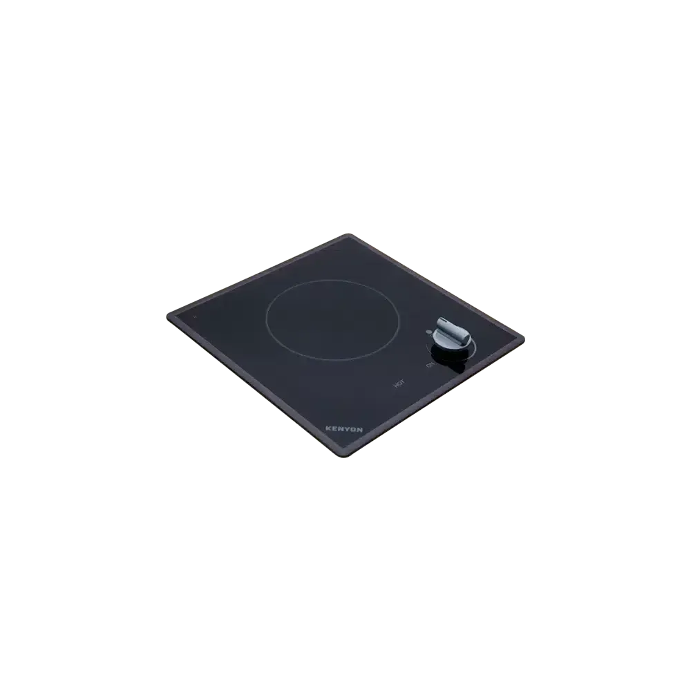 Kenyon Cortez 12" 1-Burner Black 120V Electric Cooktop With Knob Control