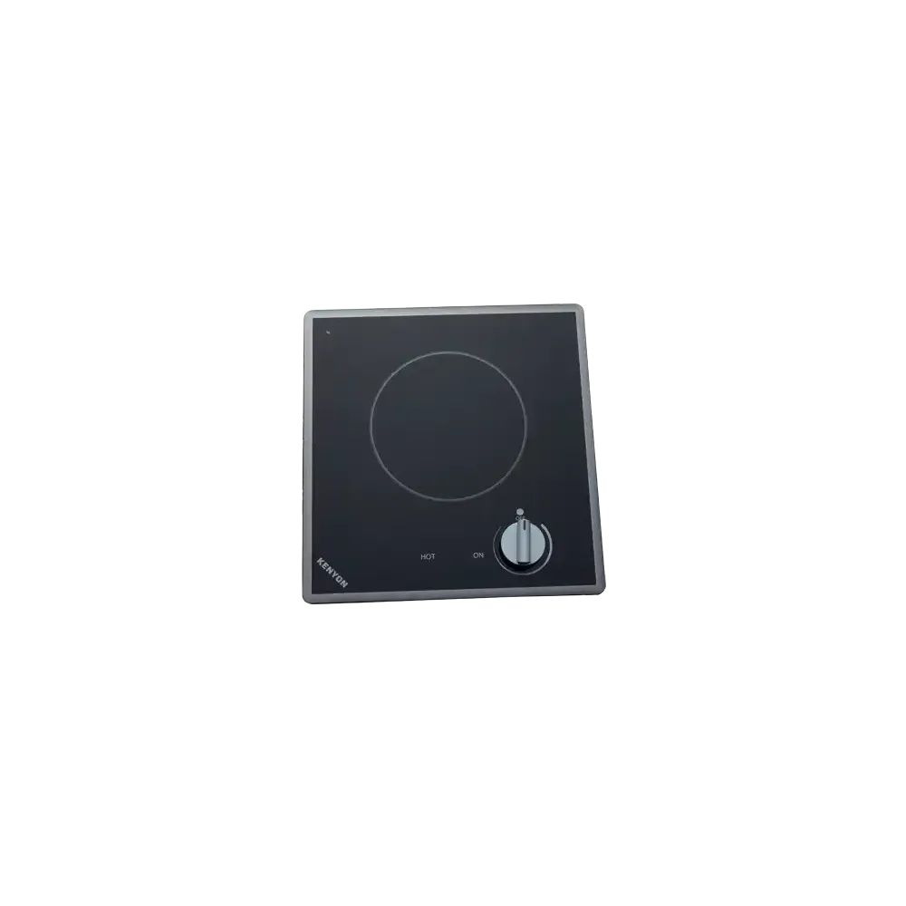 Kenyon Cortez 12" 1-Burner Black 120V Electric Cooktop With Knob Control
