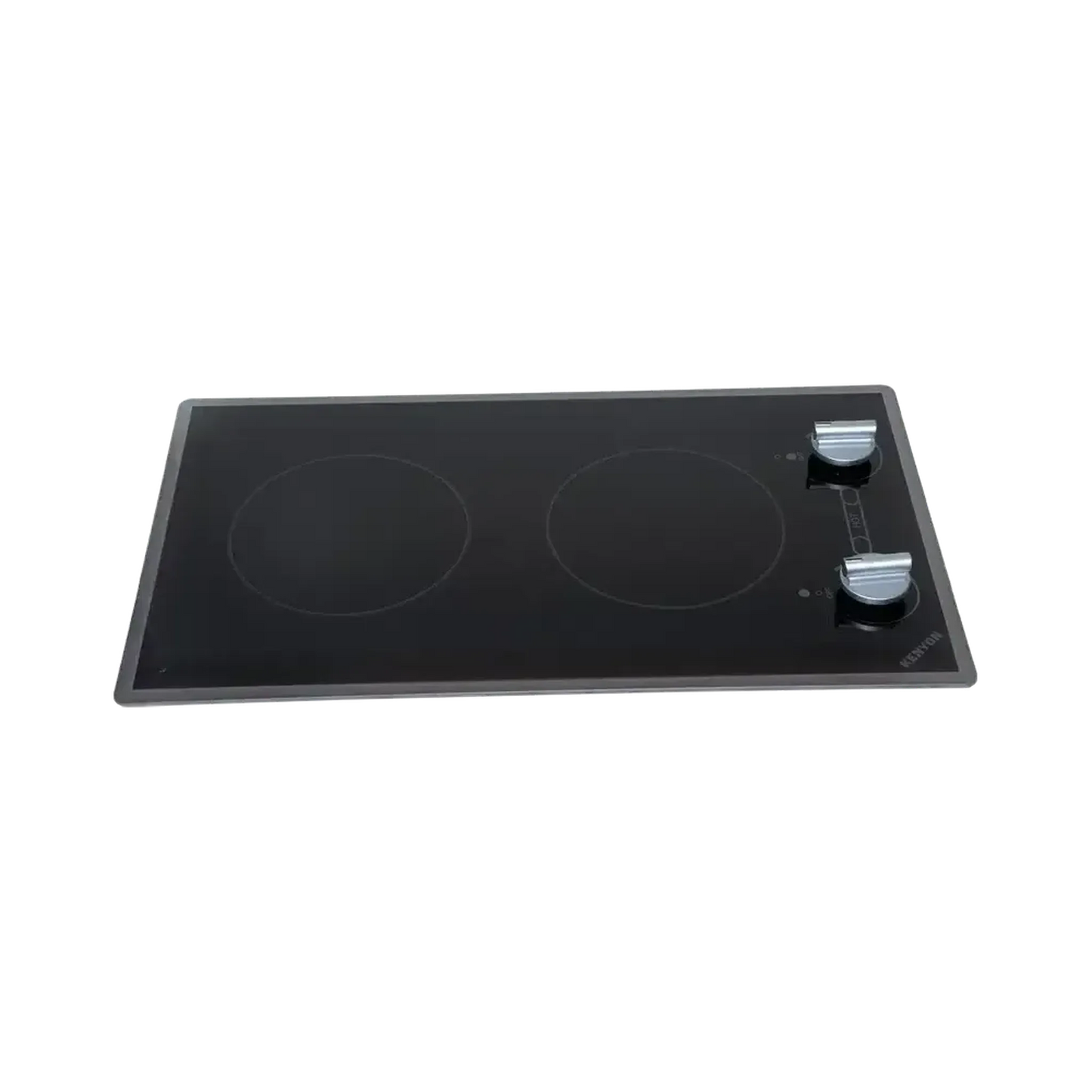 Kenyon Cortez 21" 2-Burner Black 208V Electric Cooktop With Knob Control