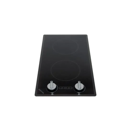 Kenyon Cortez 21" 2-Burner Black 208V Electric Cooktop With Knob Control
