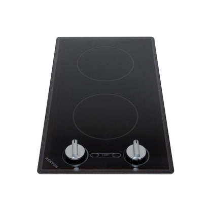 Kenyon Cortez 21" 2-Burner Black 240V Electric Cooktop With Knob Control