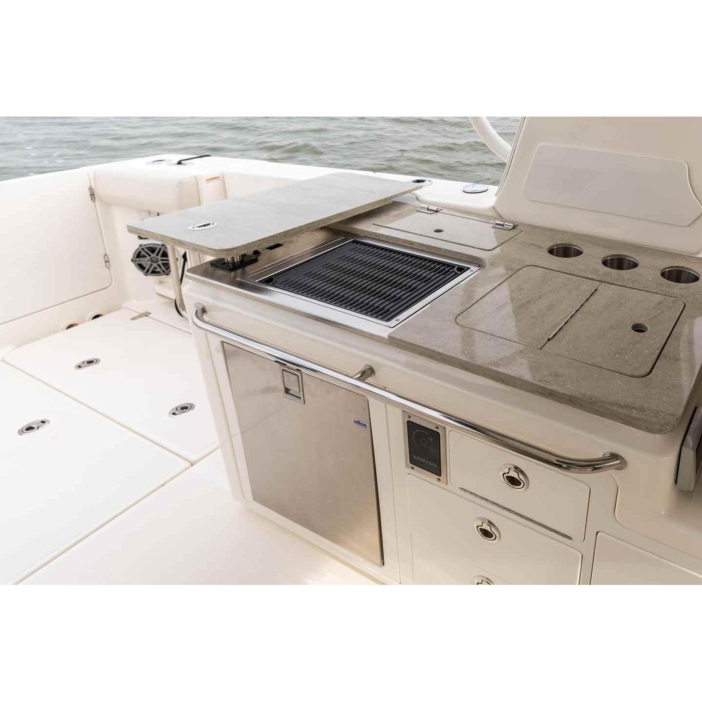 Kenyon Frontier 18" 1-Burner Built-In 120V No Lid Remote Control Electric Grill