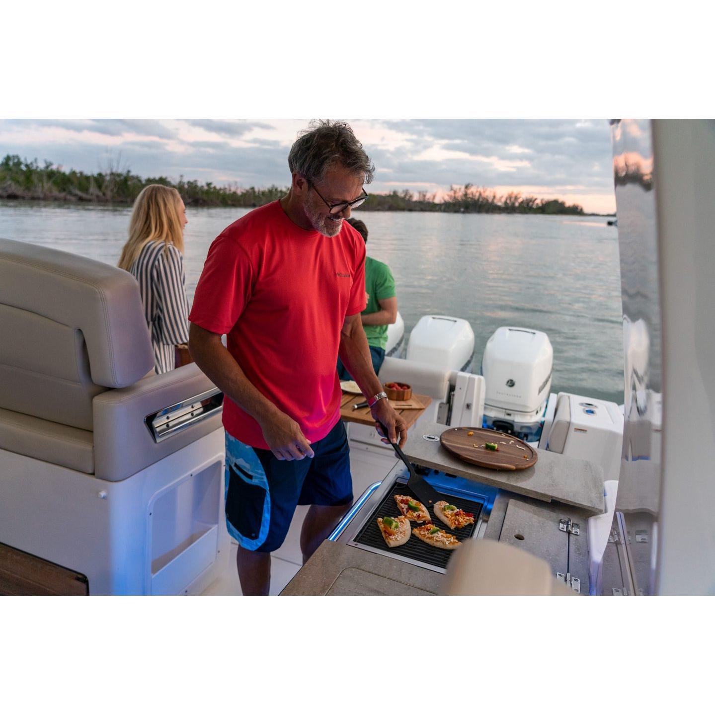 Kenyon Frontier 18" 1-Burner Built-In 120V No Lid Remote Control Electric Grill