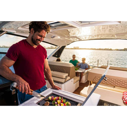 Kenyon Frontier 18" 1-Burner Built-In 240V No Lid Remote Control Electric Grill