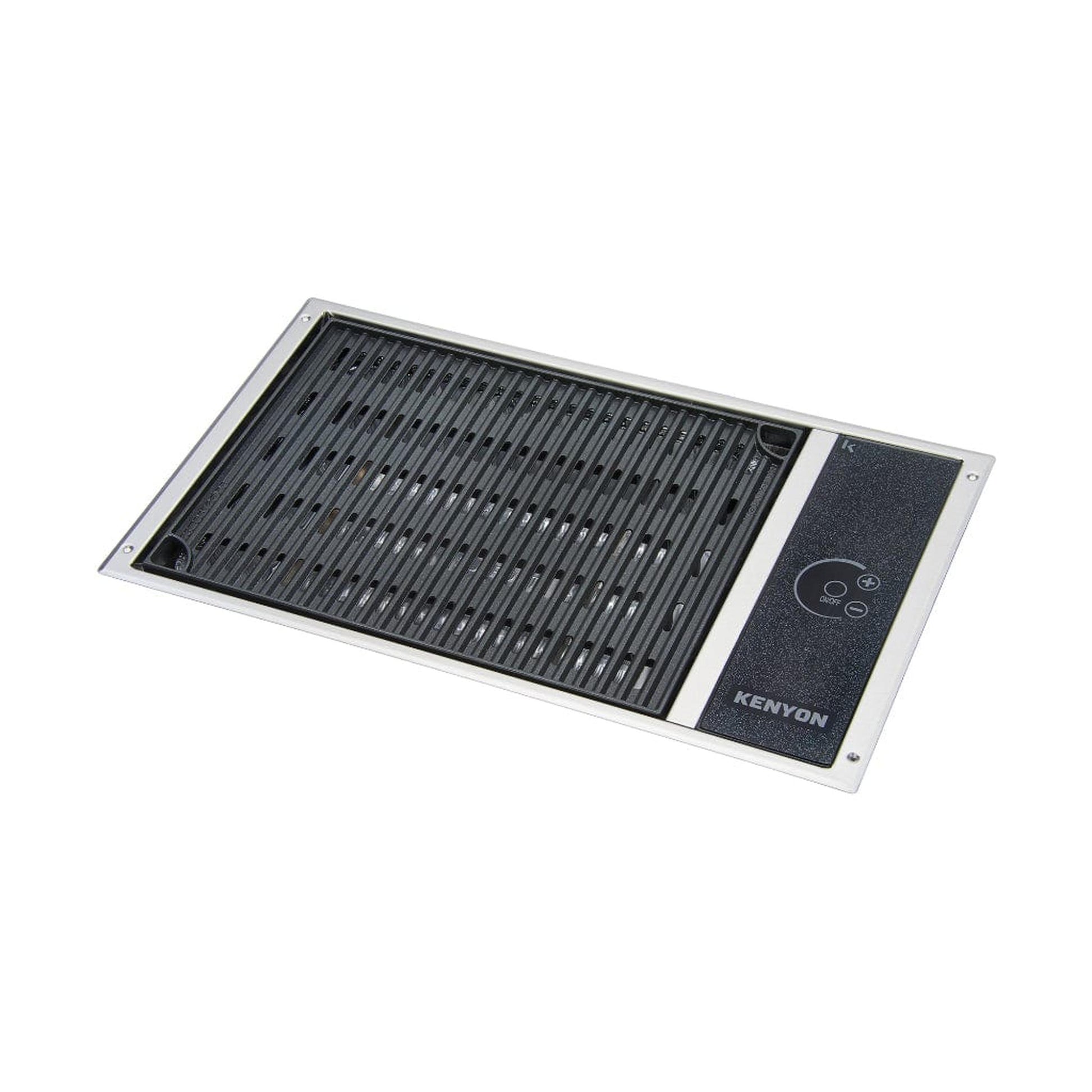 Kenyon Frontier 21" 1-Burner Built-In 120V No Lid Electric Grill With GFCI 3-Prong Cord Plug