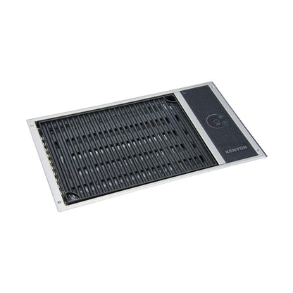 Kenyon Frontier 21" 1-Burner Built-In 120V No Lid Electric Grill With GFCI 3-Prong Cord Plug