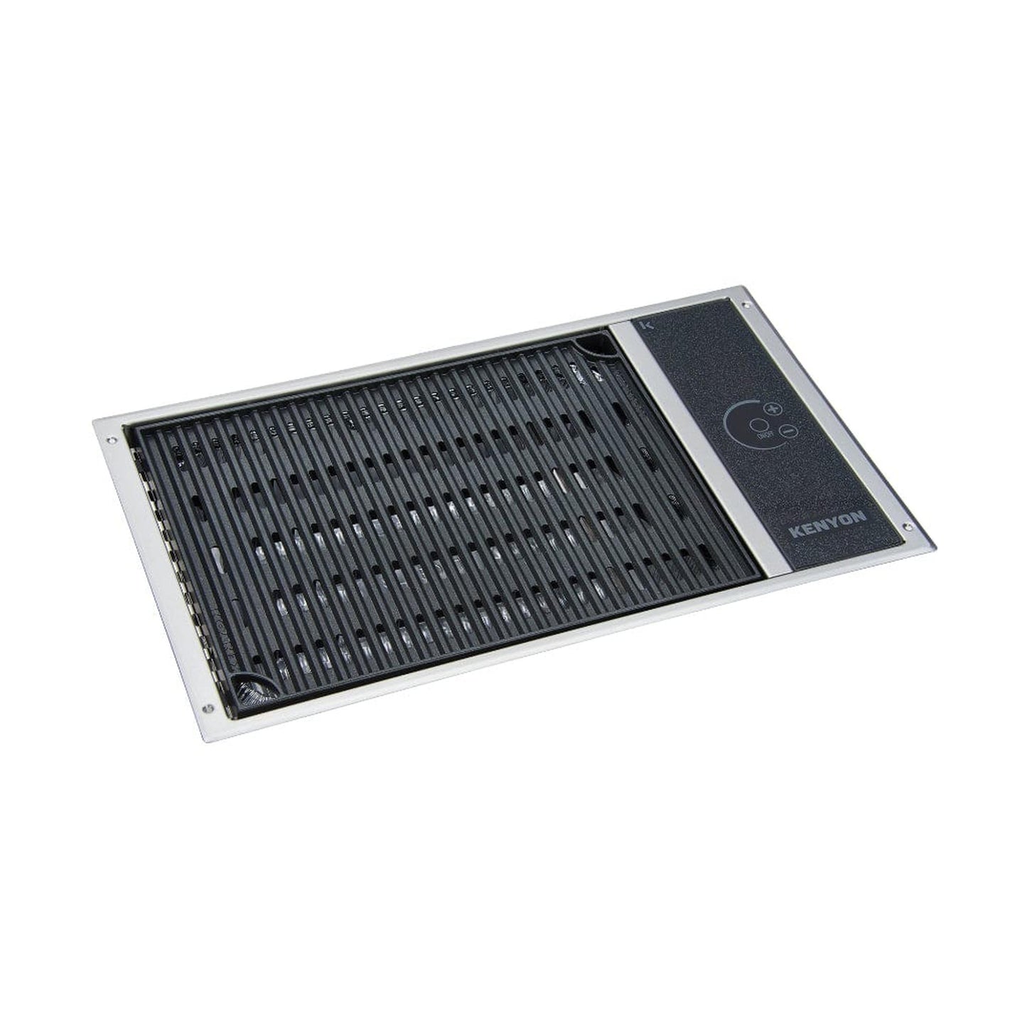 Kenyon Frontier 21" 1-Burner Built-In 120V No Lid Electric Grill With GFCI 3-Prong Cord Portrait Plug