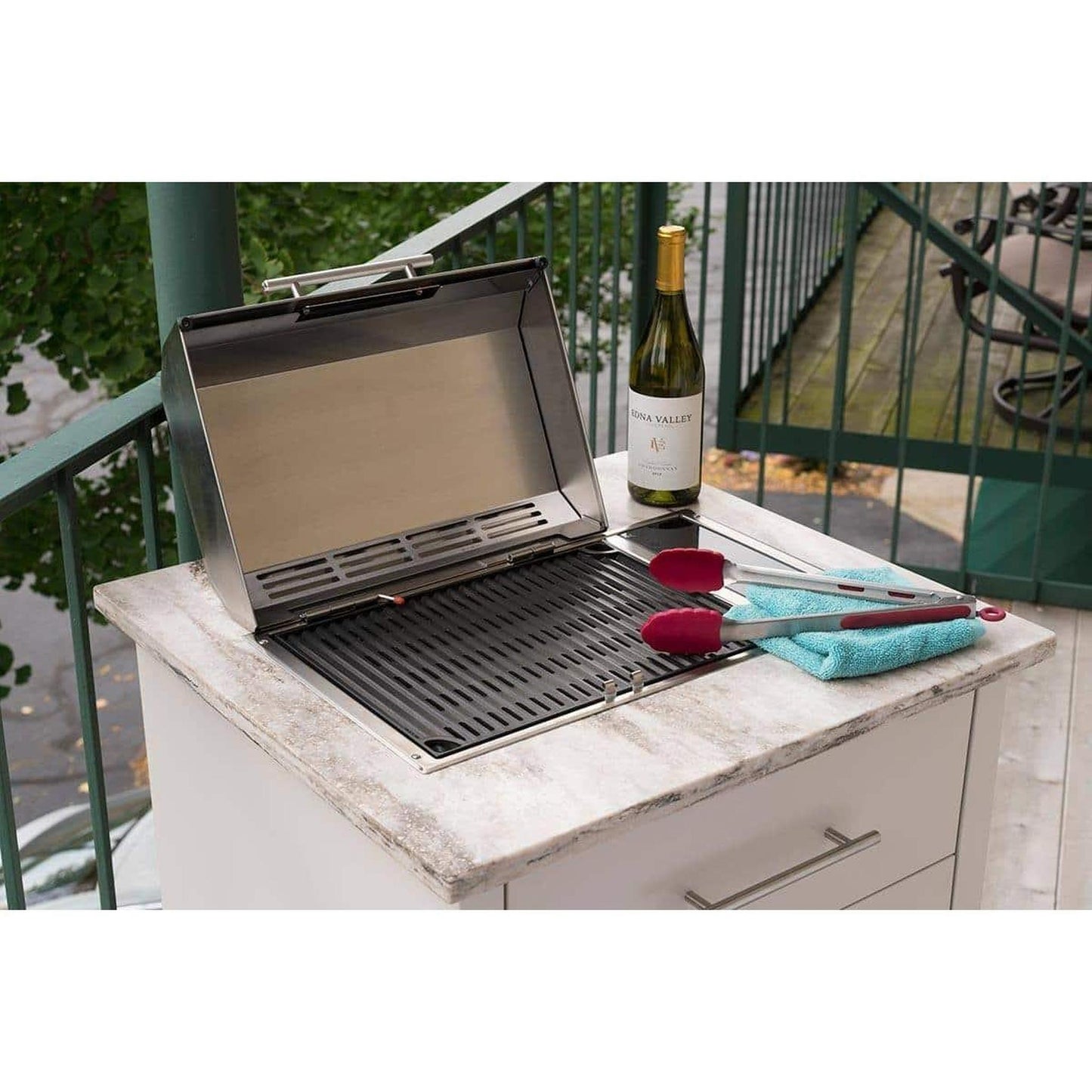 Kenyon Frontier 21" 1-Burner Built-In 120V Touch Control Electric Grill