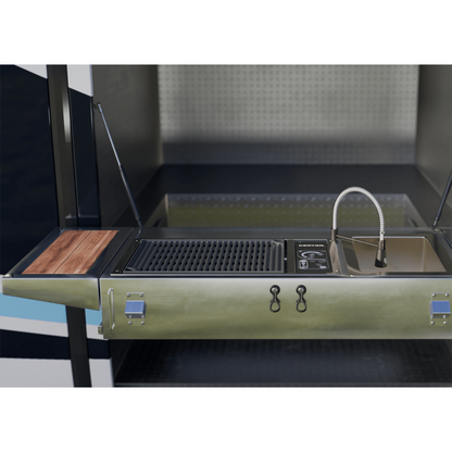 Kenyon Frontier 21" 1-Burner Built-In 240V No Lid Electric Grill With IntelliKEN Touch Control