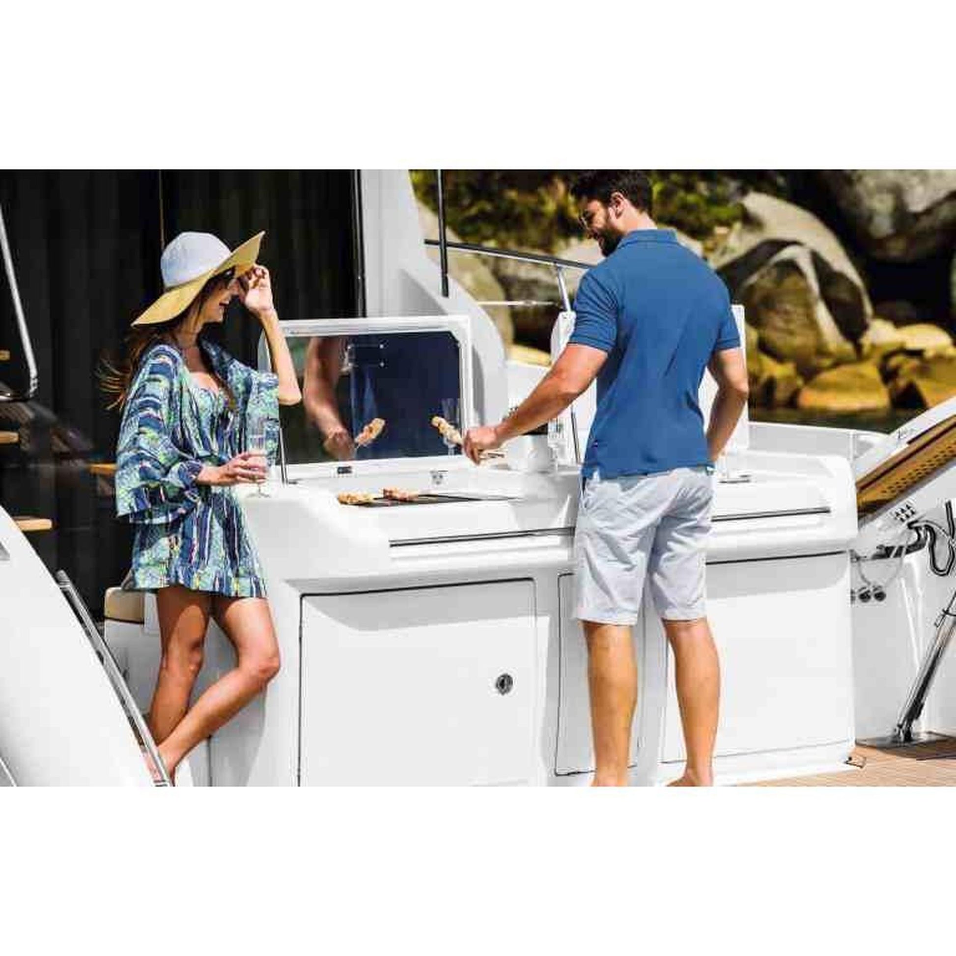 Kenyon Frontier 21" 1-Burner Built-In 240V No Lid Electric Grill With IntelliKEN Touch Control