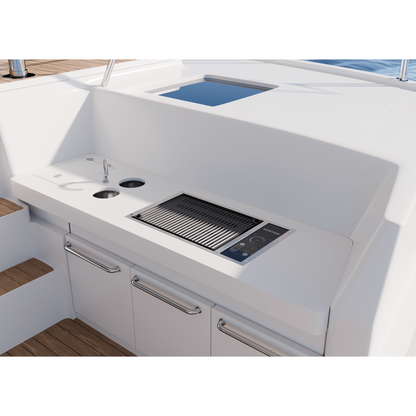 Kenyon Frontier 21" 1-Burner Built-In 240V No Lid Electric Grill With IntelliKEN Touch Control