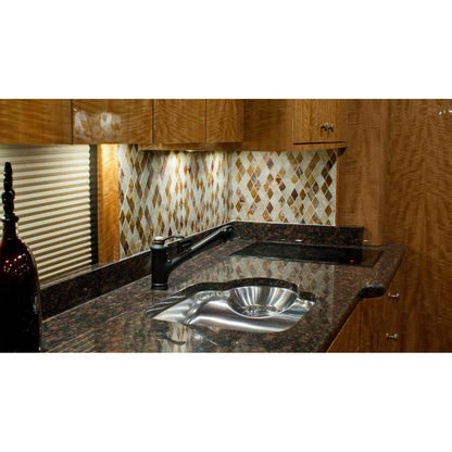 Kenyon Lite-Touch Q 21" 2-Burner Black 240V Small Portrait-Mount Electric Cooktop With Touch Control