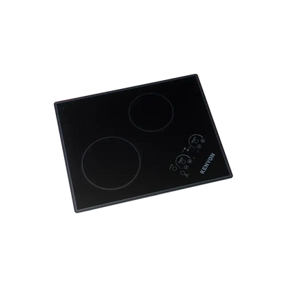 Kenyon Lite-Touch Q Glacier 21" 2-Burner Black 120V XL Electric Cooktop With Touch Control