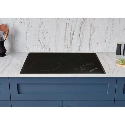 Kenyon Lite-Touch Q Glacier 21" 2-Burner Black 120V XL Electric Cooktop With Touch Control