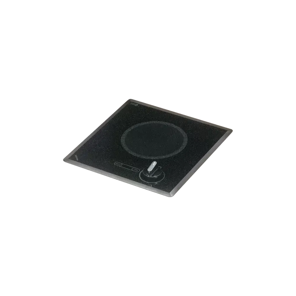 Kenyon Mediterranean 12" 1-Burner Black 120V Electric Cooktop With Knob Control