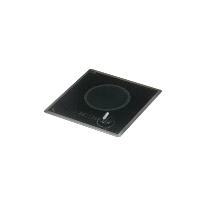 Kenyon Mediterranean 12" 1-Burner Black 120V Electric Cooktop With Knob Control