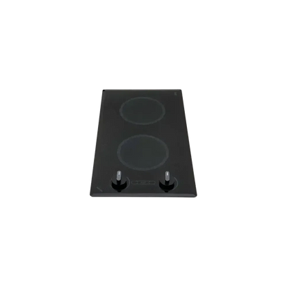 Kenyon Mediterranean 21" 2-Burner Black 208V Small Electric Cooktop With Knob Control