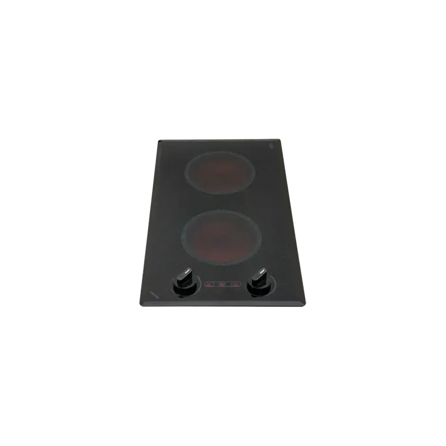Kenyon Mediterranean 21" 2-Burner Black 208V Small Electric Cooktop With Knob Control