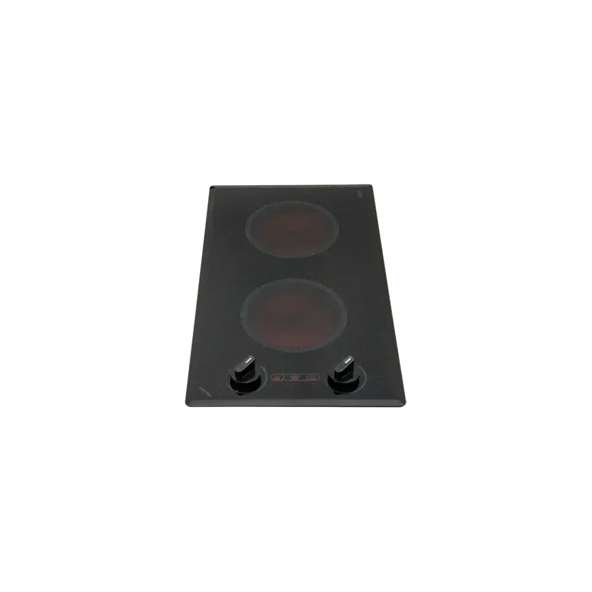 Kenyon Mediterranean 21" 2-Burner Black 208V Small Electric Cooktop With Knob Control