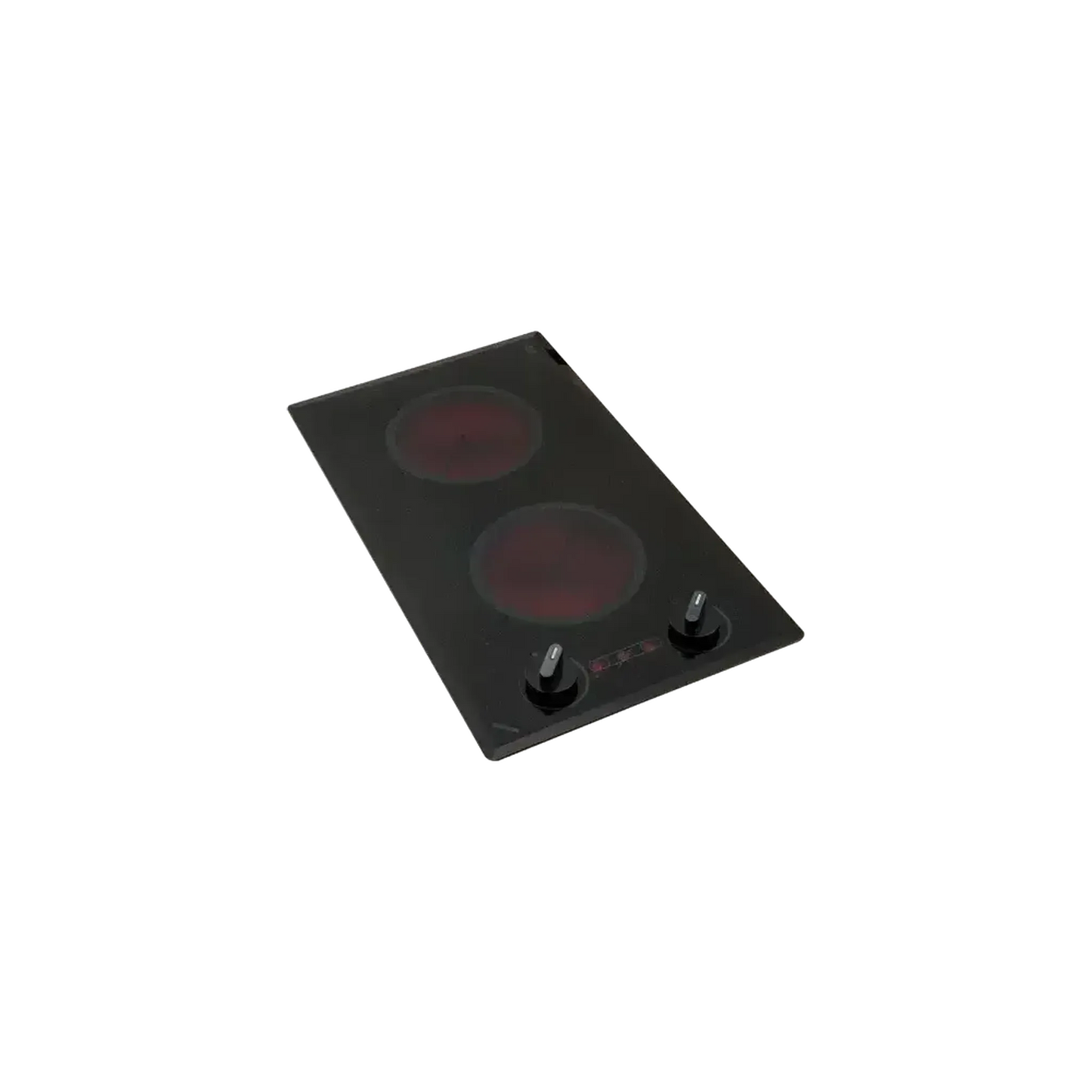 Kenyon Mediterranean 21" 2-Burner Black 208V Small Electric Cooktop With Knob Control
