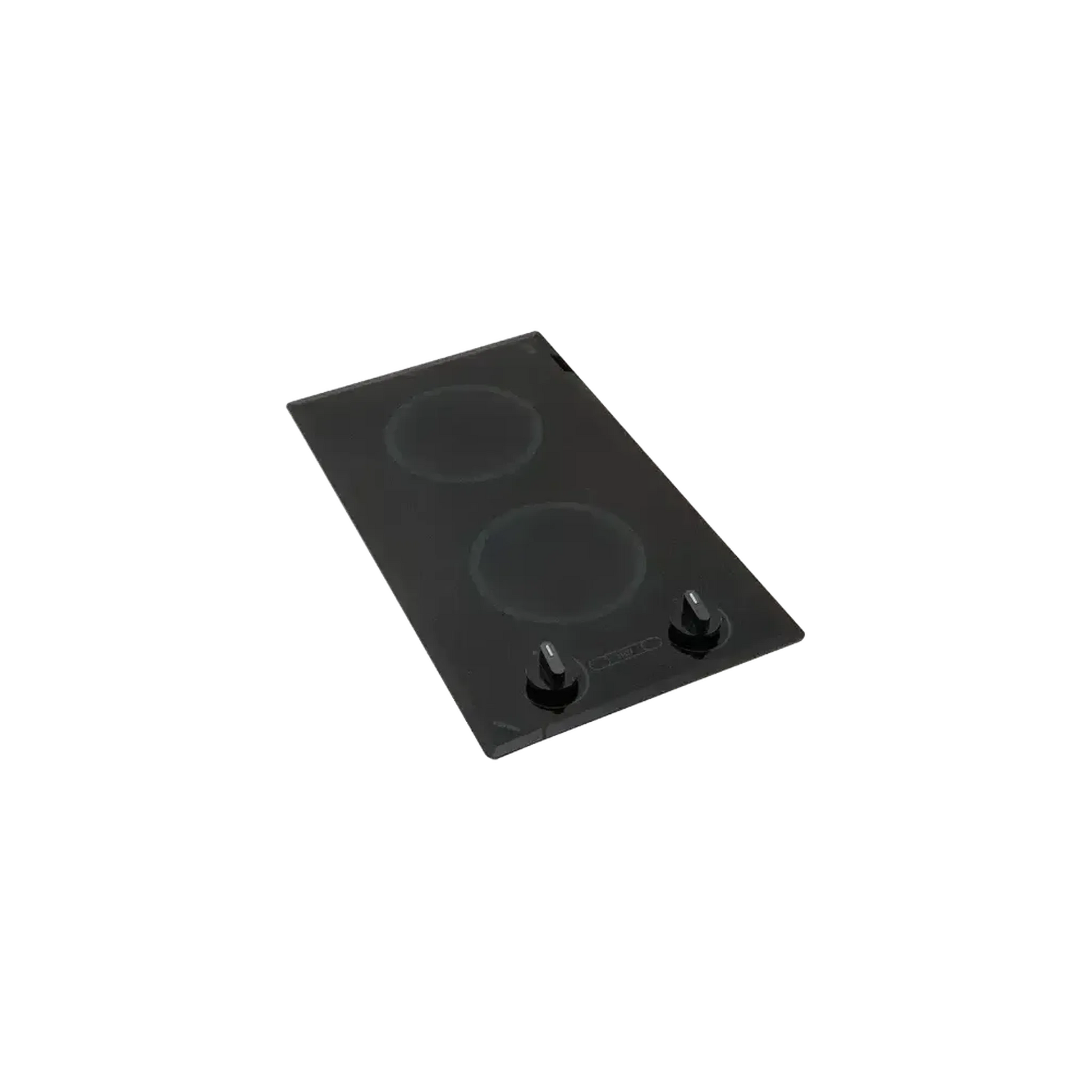 Kenyon Mediterranean 21" 2-Burner Black 208V Small Electric Cooktop With Knob Control