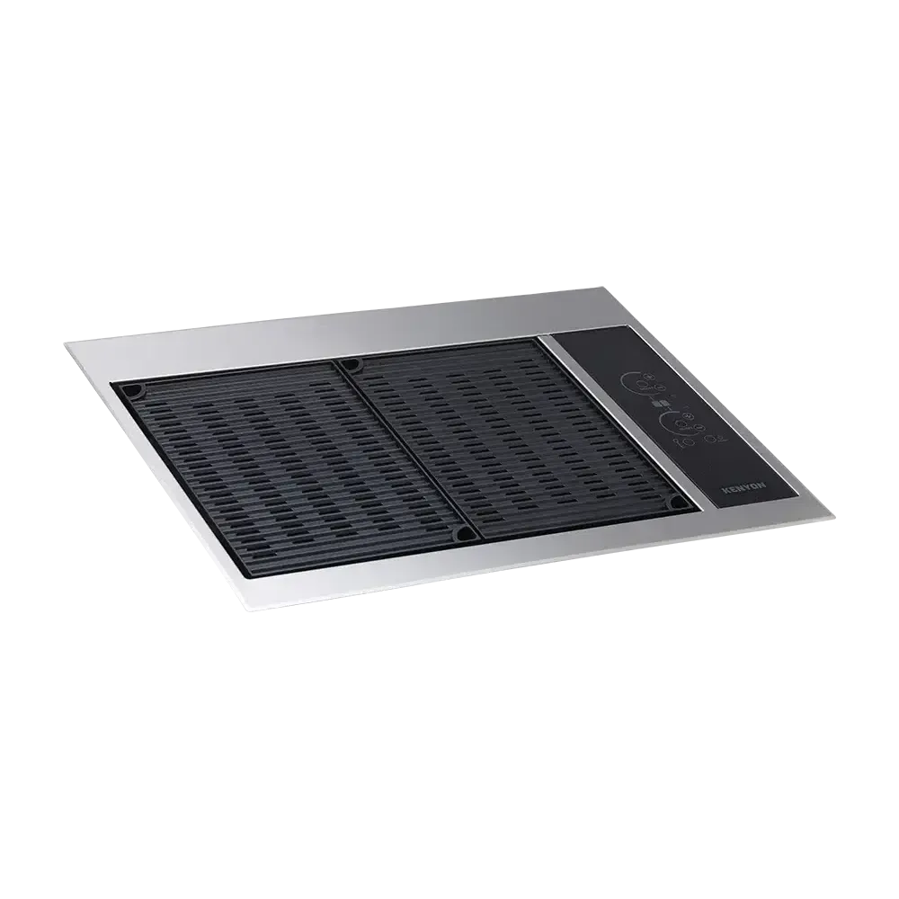 Kenyon Texan 30" 2-Burner Built-In No Lid 208V Electric Grill With Touch Control And Mounting Holes