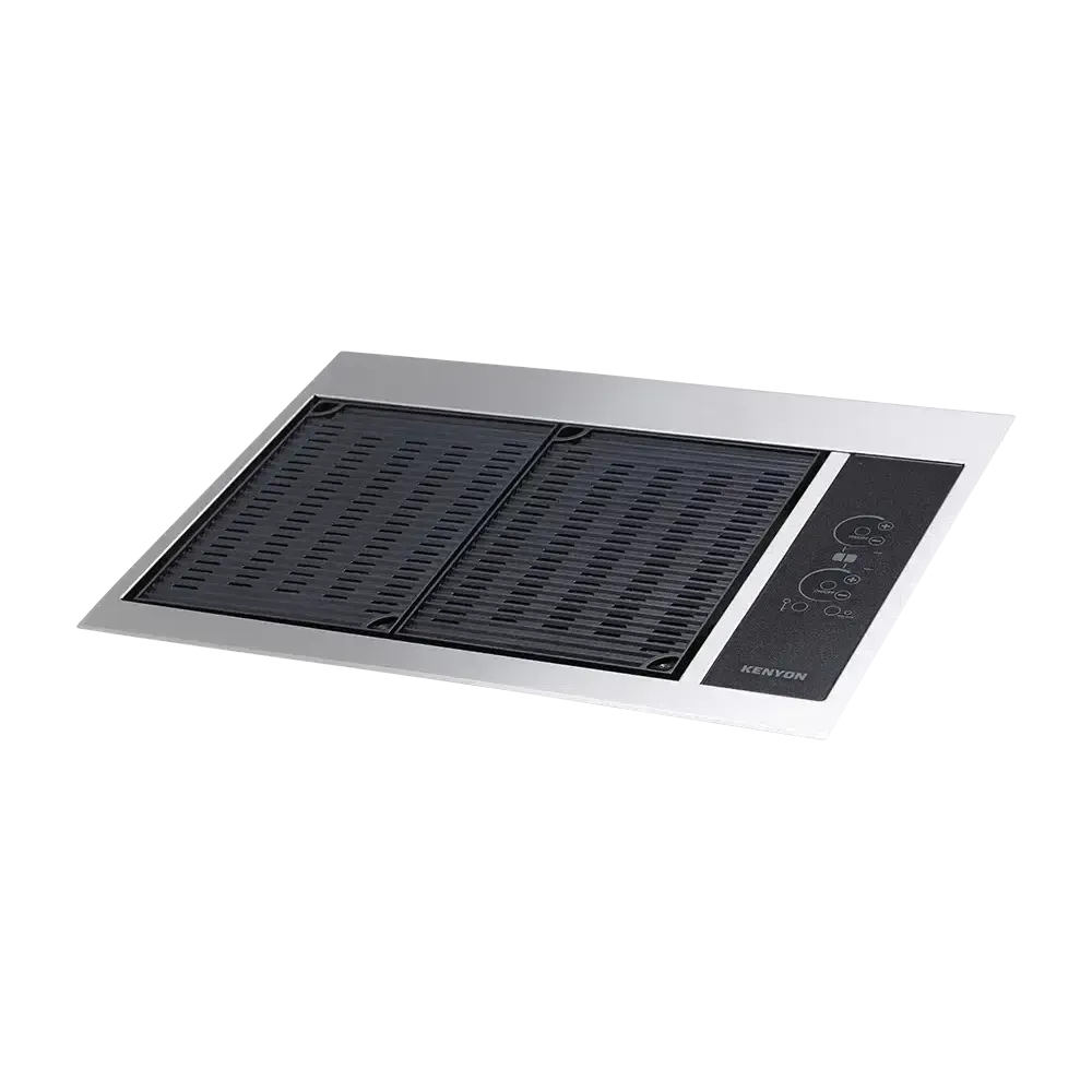 Kenyon Texan 30" 2-Burner Built-In No Lid 208V Electric Grill With Touch Control And Mounting Holes