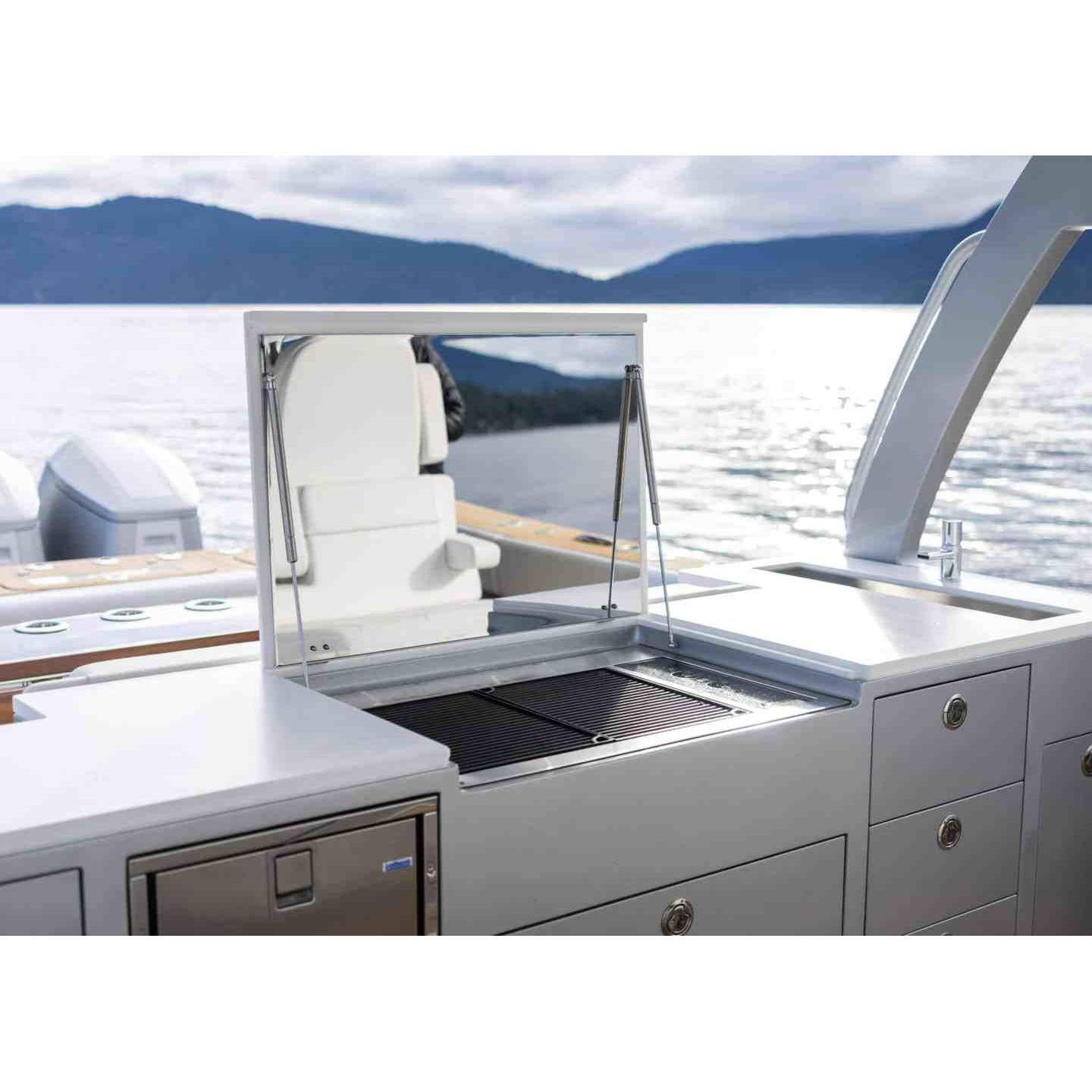 Kenyon Texan 30" 2-Burner Built-In No Lid 208V Electric Grill With Touch Control And Mounting Holes