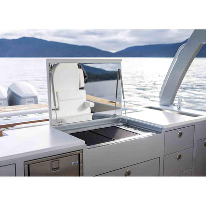 Kenyon Texan 30" 2-Burner Built-In No Lid 208V Electric Grill With Touch Control And Mounting Holes