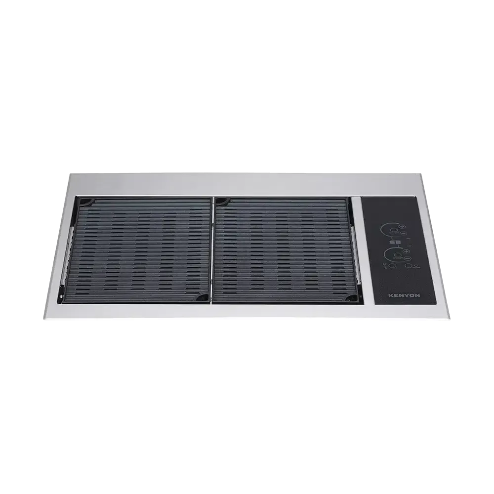 Kenyon Texan 30" 2-Burner Built-In No Lid 208V Electric Grill With Touch Control And Mounting Holes