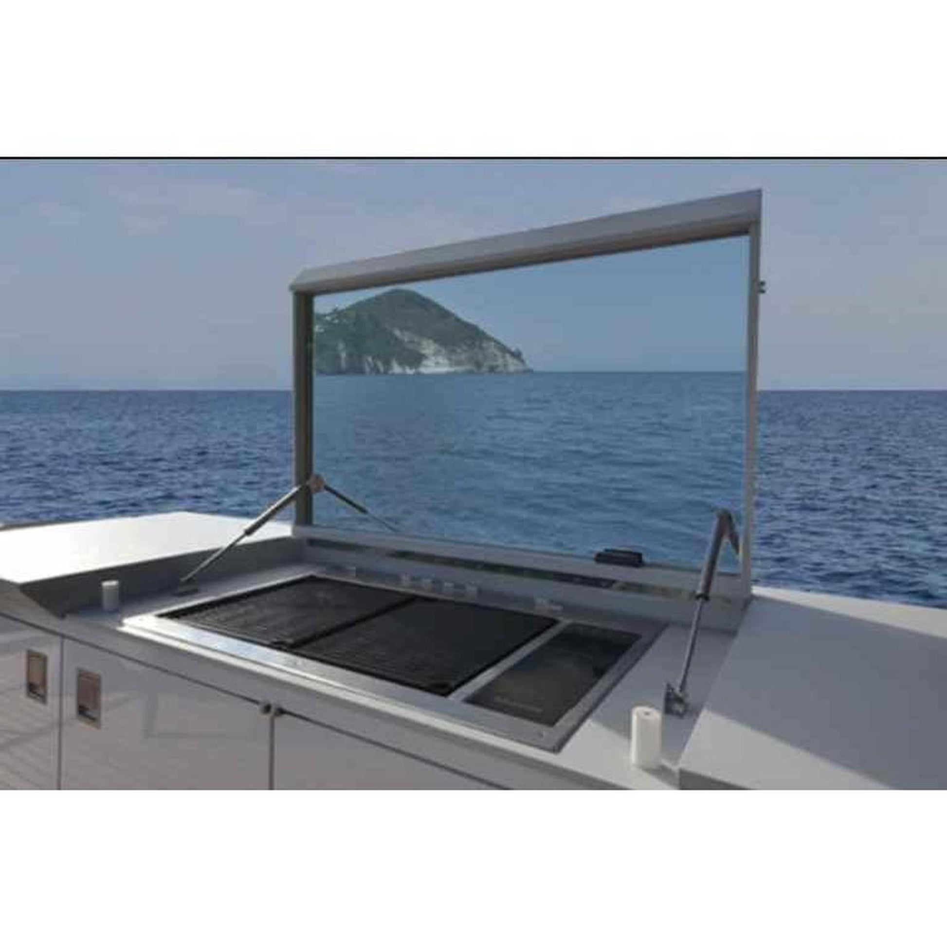 Kenyon Texan 30" 2-Burner Built-In No Lid 240V Electric Grill With Touch Control