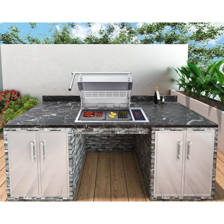 Kenyon Texan 30" 2-Burner Built-In Single-Lid 208V Electric Grill With IntelliKEN Touch Control And ADA Handle