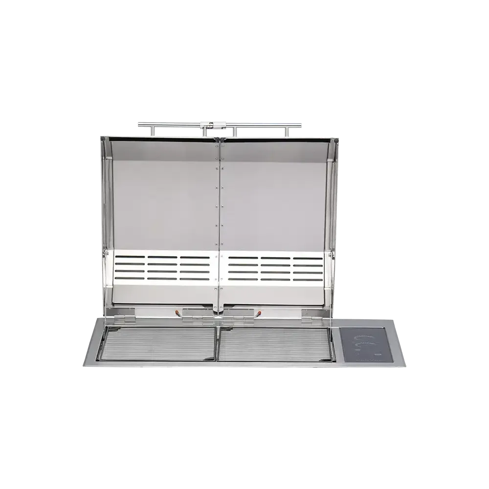 Kenyon Texan 30" 2-Burner Built-In Split-Lid 240V Electric Grill With IntelliKEN Touch Control