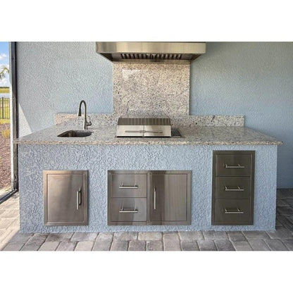 Kenyon Texan 30" 2-Burner Built-In Split-Lid 240V Electric Grill With IntelliKEN Touch Control