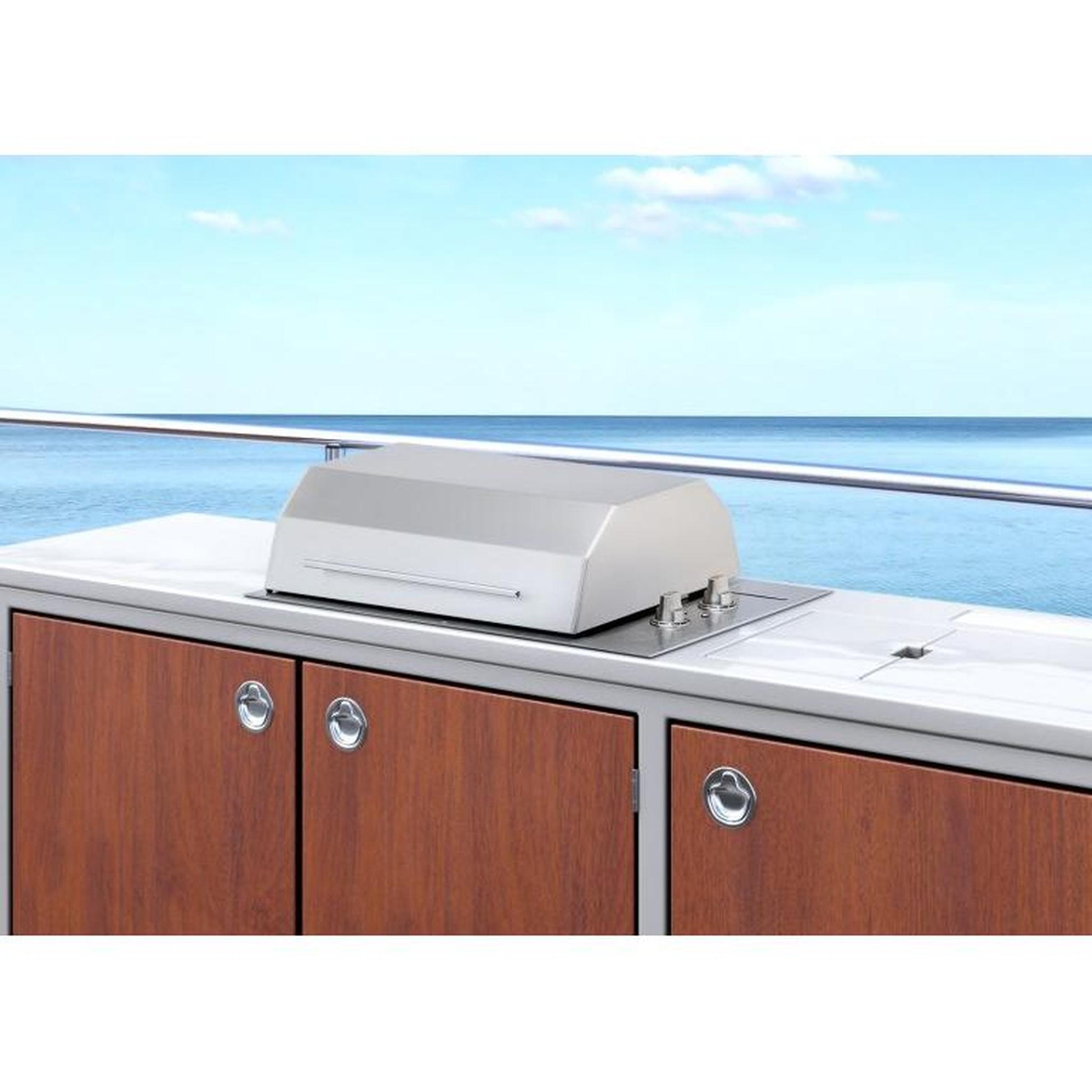 Kenyon Texan 30" 2-Burner Single-Lid Built-In 208V Electric Grill With Knob Control And Mounting Holes