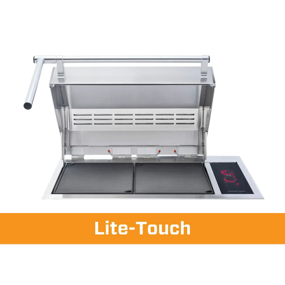 Kenyon Texan 30" 2-Burner Single-Lid Built-In 208V Electric Grill With Touch Control And ADA Handle