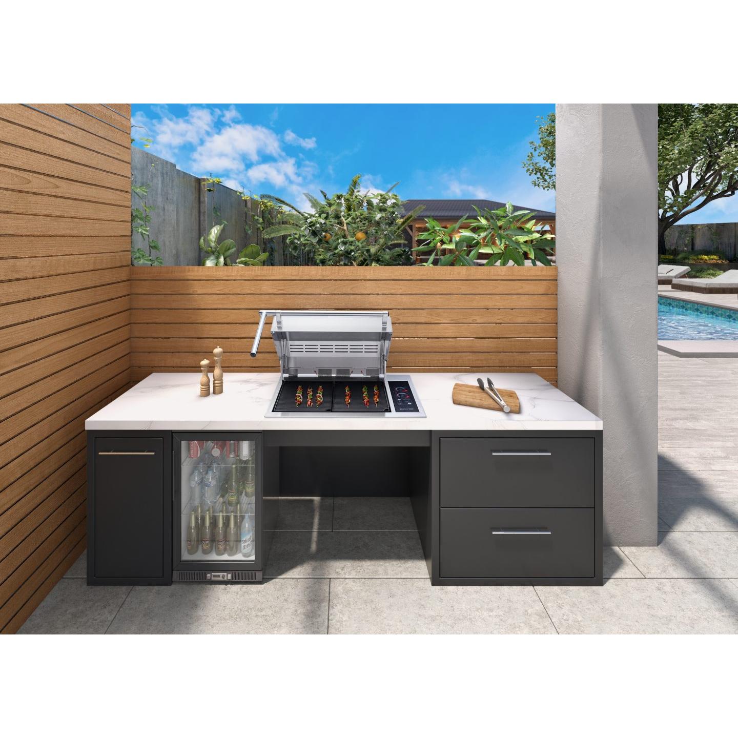 Kenyon Texan 30" 2-Burner Single-Lid Built-In 240V Electric Grill With Touch Control And ADA Handle