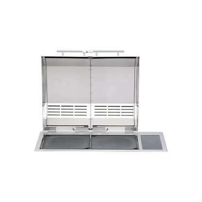 Kenyon Texan 30" 2-Burner Split-Lid Built-In 208V Electric Grill With Touch Control And Mounting Holes