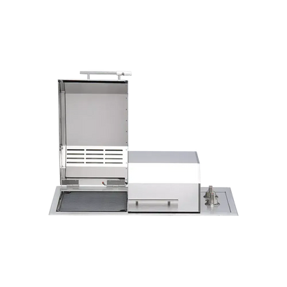 Kenyon Texan 30" 2-Burner Split-Lid Built-In 240V Electric Grill With Knob Control And Mounting Holes