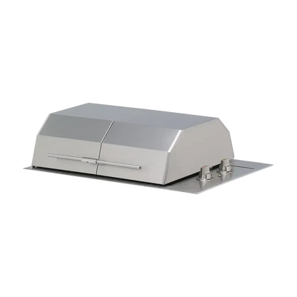 Kenyon Texan 30" 2-Burner Split-Lid Built-In 240V Electric Grill With Knob Control And Mounting Holes