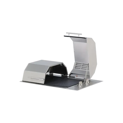 Kenyon Texan 30" 2-Burner Split-Lid Built-In 240V Electric Grill With Knob Control