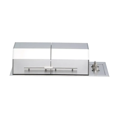 Kenyon Texan 30" 2-Burner Split-Lid Built-In 240V Electric Grill With Knob Control And Mounting Holes